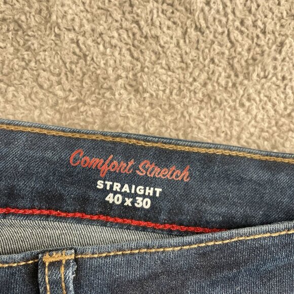 Izod Saltwater Comfort Stretch Men's 40x30 Straight Jeans - Picture 4 of 8